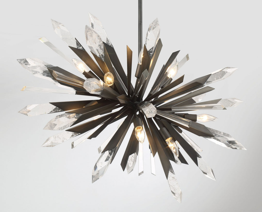 Metropolitan - N1948-766 - 12 Light Pendant - Elsa - Midnight Graphite