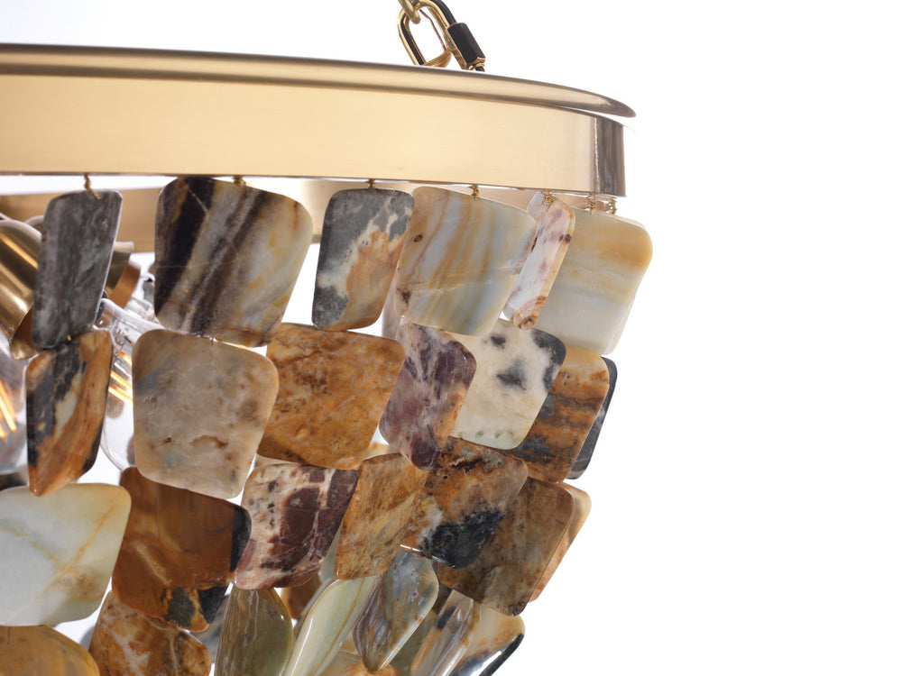 Metropolitan - N9631 - Eight Light Pendant - Flotsam - Brass