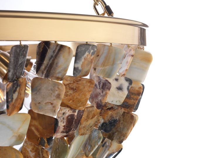 Metropolitan - N9631 - Eight Light Pendant - Flotsam - Brass