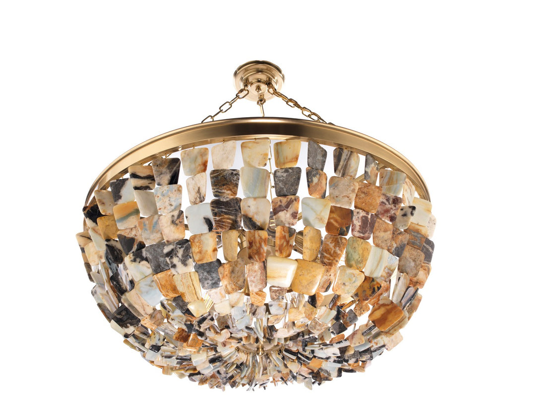 Metropolitan - N9631 - Eight Light Pendant - Flotsam - Brass