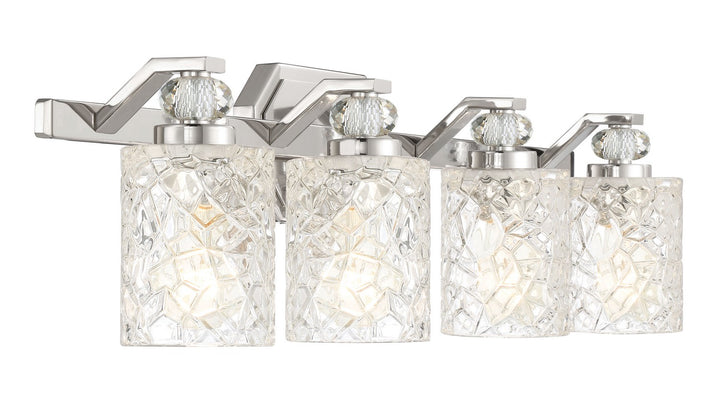 Minka-Lavery - 2614-77 - Four Light Bath Vanity - Crystal Kay - Chrome