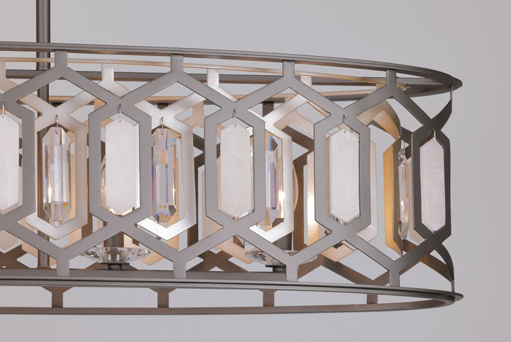 Minka-Lavery - 3588-795 - Five Light Island Pendant - Hexly - Bronze & Sultry Sliver
