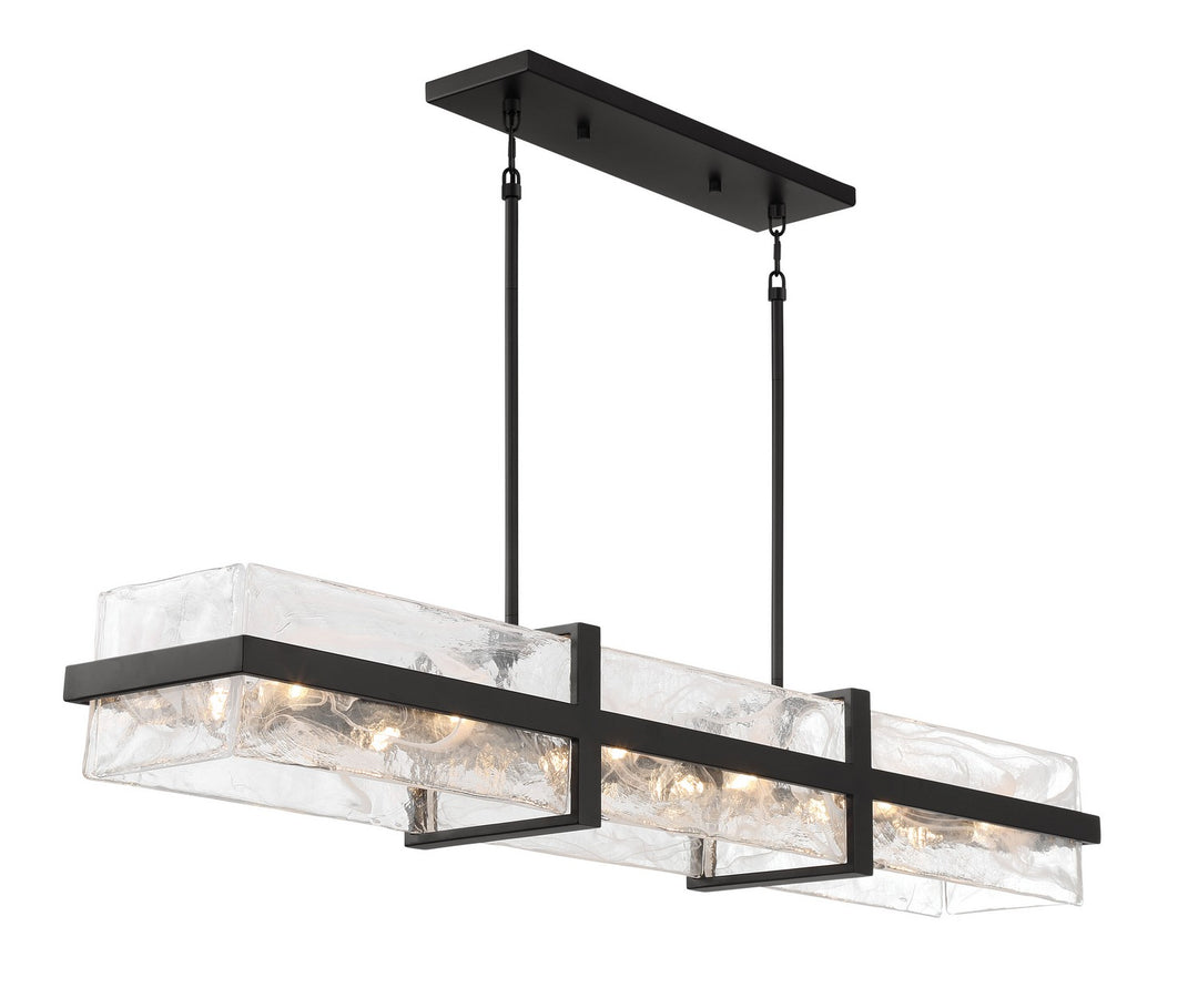 Minka-Lavery - 3617-66A - 12 Light Island Pendant - Cloud Break - Coal