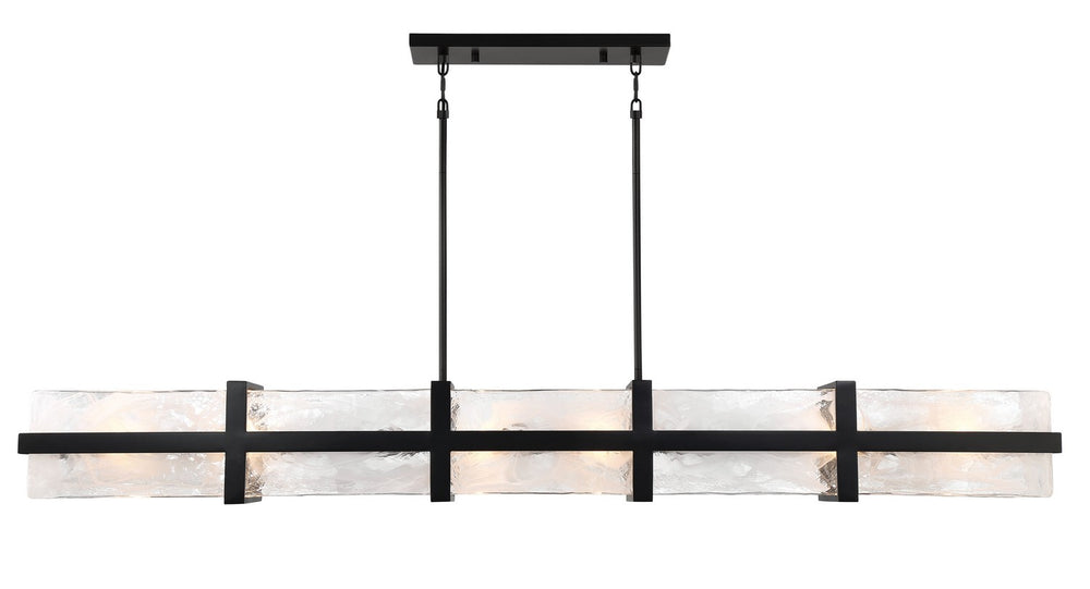 Minka-Lavery - 3618-66A - 12 Light Island Pendant - Cloud Break - Coal