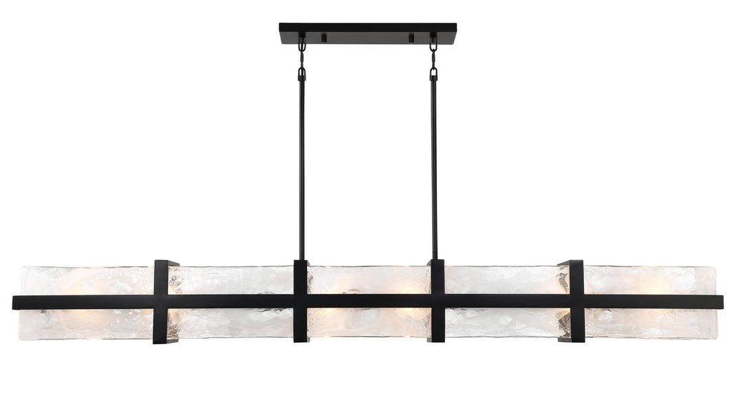 Minka-Lavery - 3618-66A - 12 Light Island Pendant - Cloud Break - Coal
