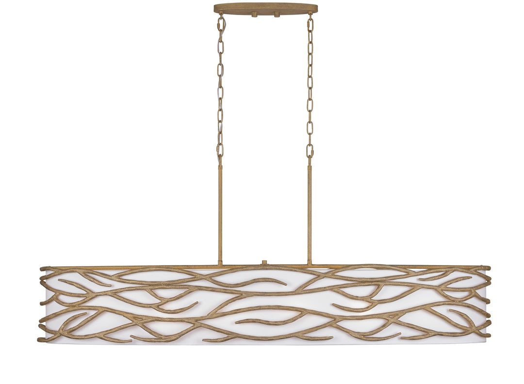 Minka-Lavery - 3717-788 - Ten Light Island Pendant - Branch Reality - Ashen Gold