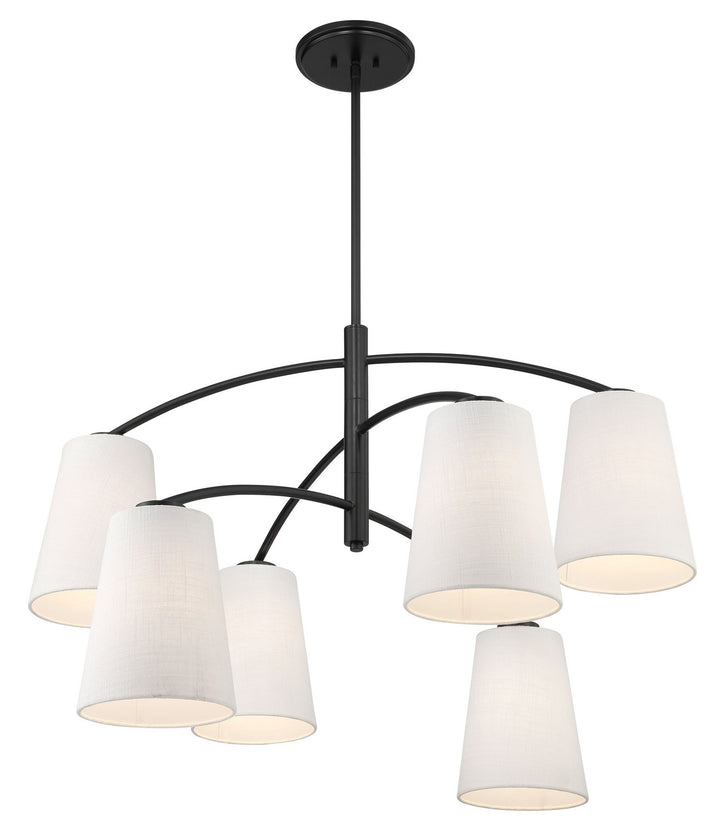 Minka-Lavery - 5397-66A - Six Light Chandelier - Headington - Coal