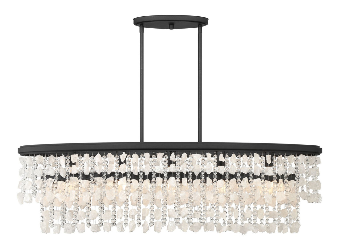 Minka-Lavery - 6707-66 - Five Light Island Pendant - Shimmering Elegance - Sand Coal