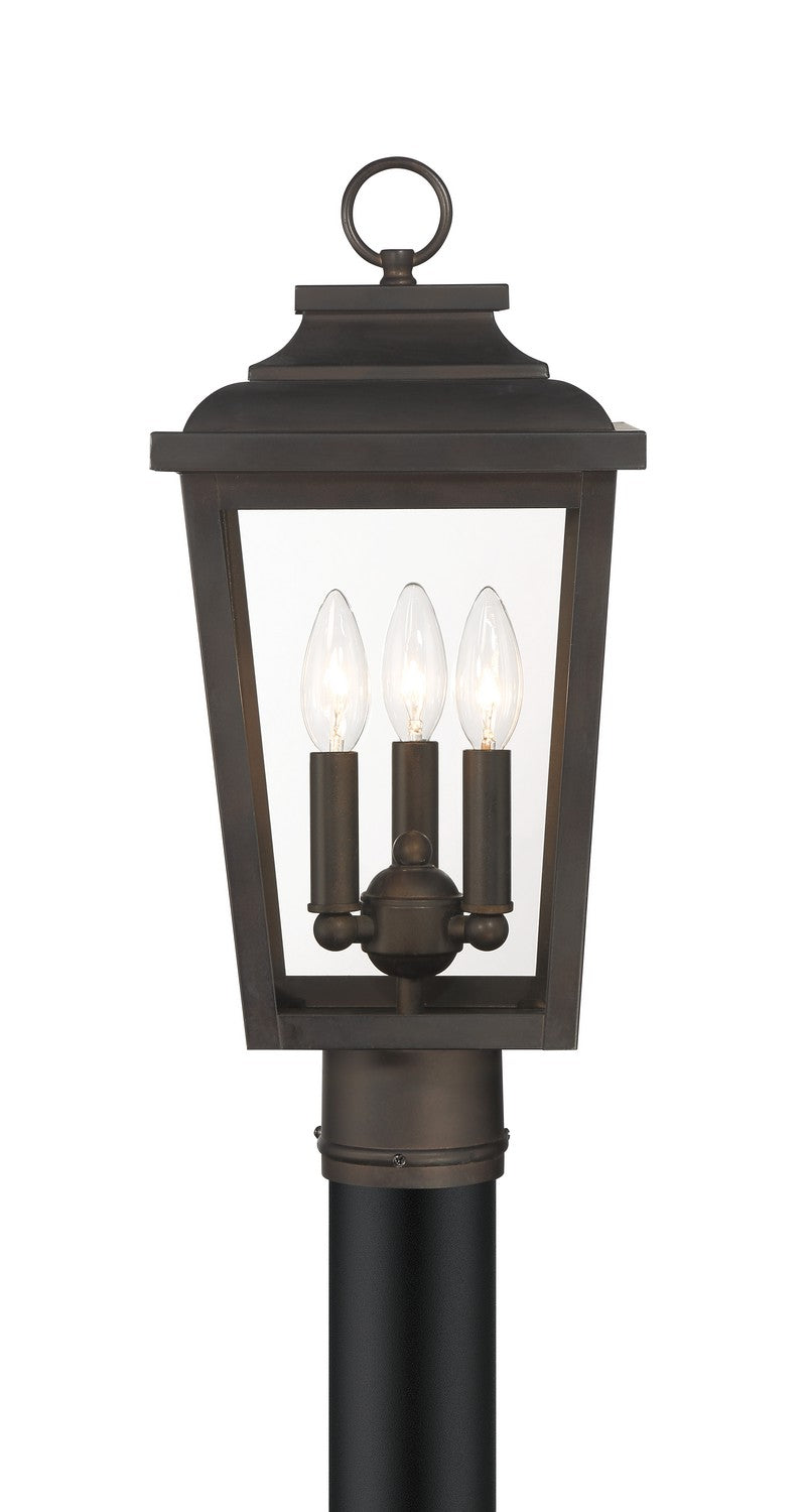 Minka-Lavery - 72176-189-C - Three Light Post Mount - Irvington Manor - Chelesa Bronze