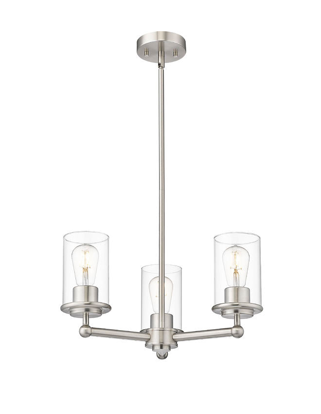 Z-Lite Canada - 742-3BN - Three Light Chandelier - Thayer - Brushed Nickel