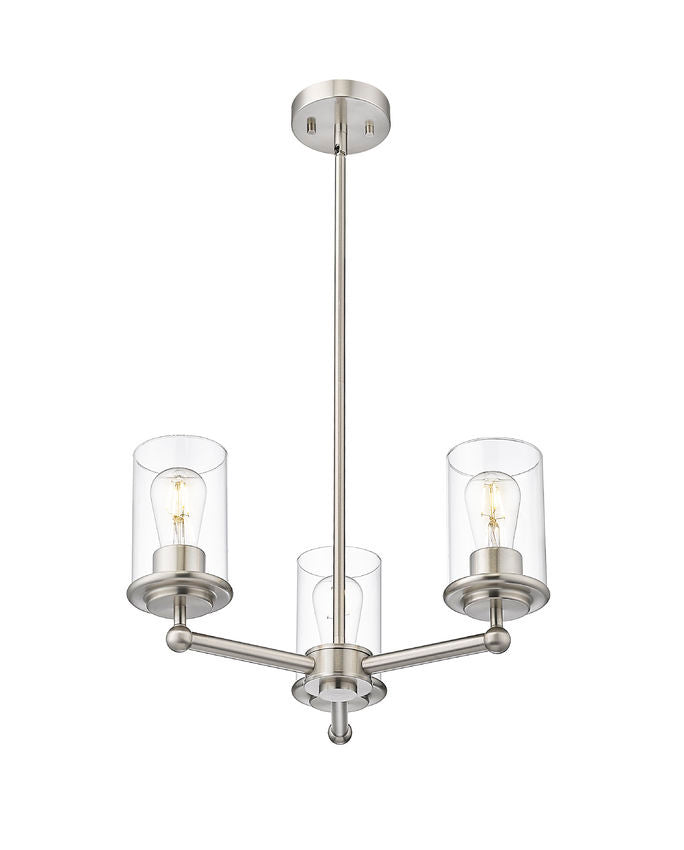 Z-Lite Canada - 742-3BN - Three Light Chandelier - Thayer - Brushed Nickel