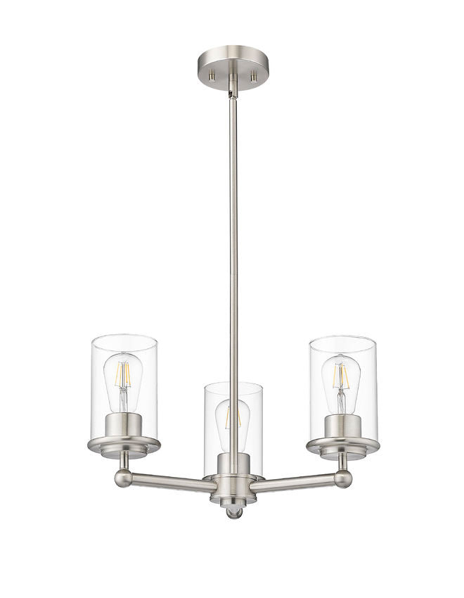 Z-Lite Canada - 742-3BN - Three Light Chandelier - Thayer - Brushed Nickel