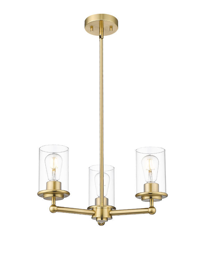 Z-Lite Canada - 742-3LG - Three Light Chandelier - Thayer - Luxe Gold