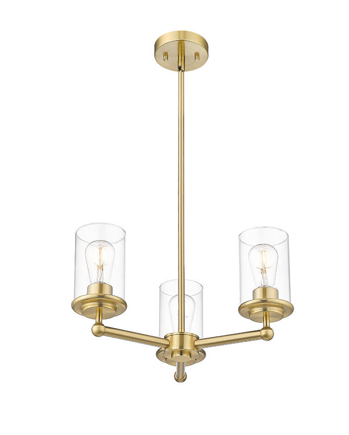 Z-Lite Canada - 742-3LG - Three Light Chandelier - Thayer - Luxe Gold