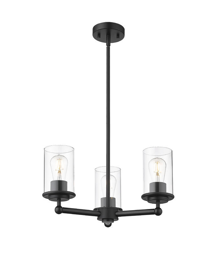 Z-Lite Canada - 742-3MB - Three Light Chandelier - Thayer - Matte Black