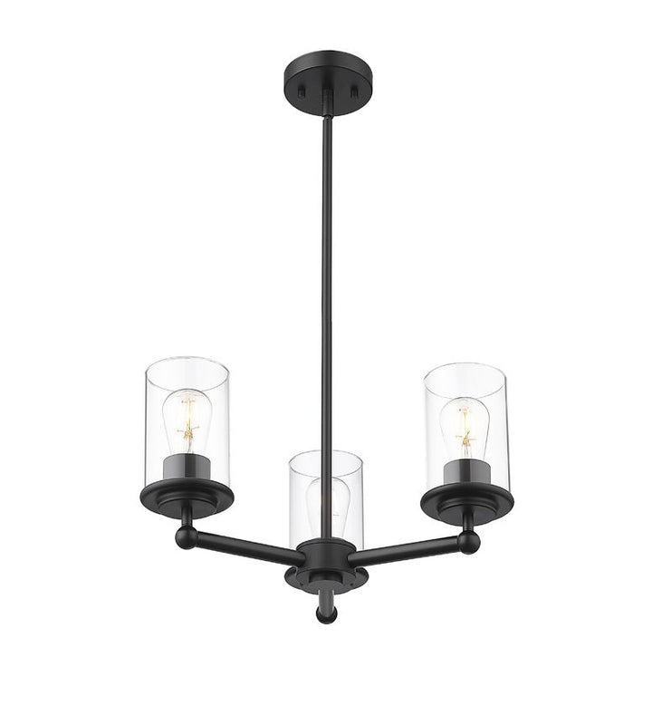 Z-Lite Canada - 742-3MB - Three Light Chandelier - Thayer - Matte Black