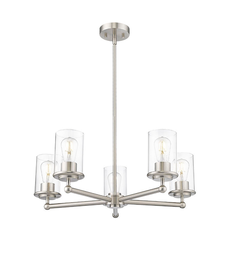 Z-Lite Canada - 742-5BN - Five Light Chandelier - Thayer - Brushed Nickel
