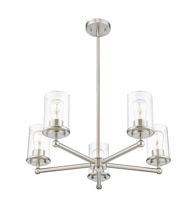Z-Lite Canada - 742-5BN - Five Light Chandelier - Thayer - Brushed Nickel
