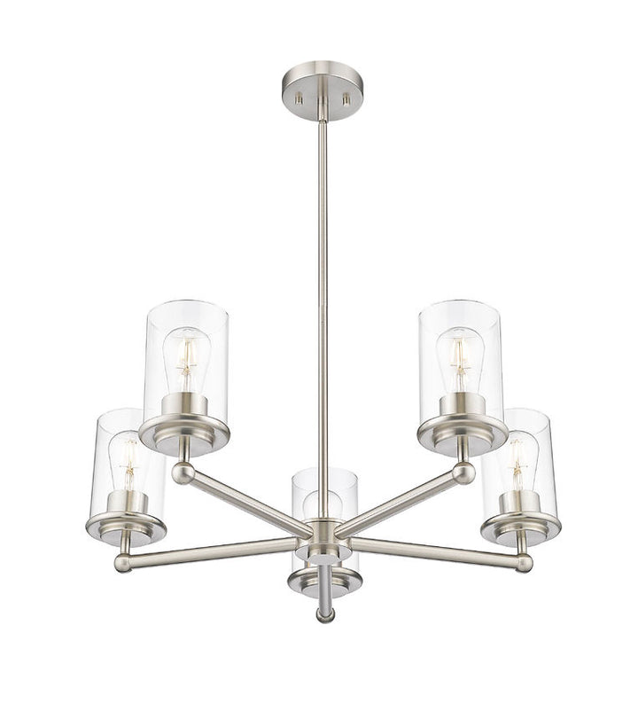 Z-Lite Canada - 742-5BN - Five Light Chandelier - Thayer - Brushed Nickel