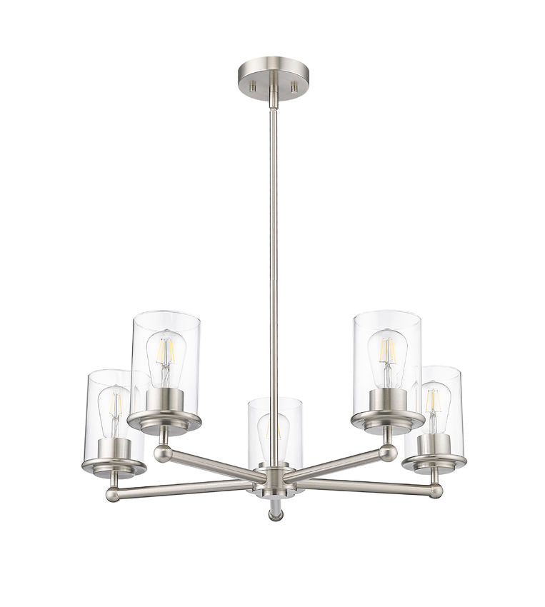 Z-Lite Canada - 742-5BN - Five Light Chandelier - Thayer - Brushed Nickel