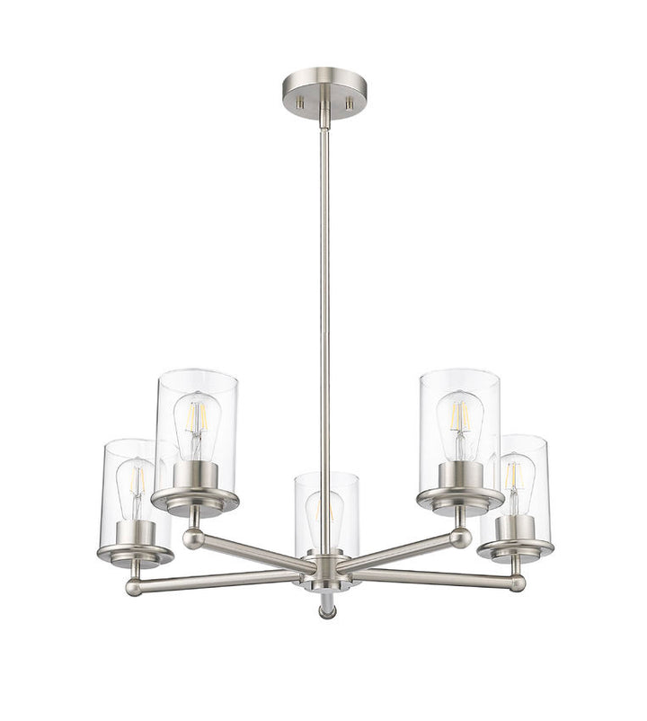 Z-Lite Canada - 742-5BN - Five Light Chandelier - Thayer - Brushed Nickel