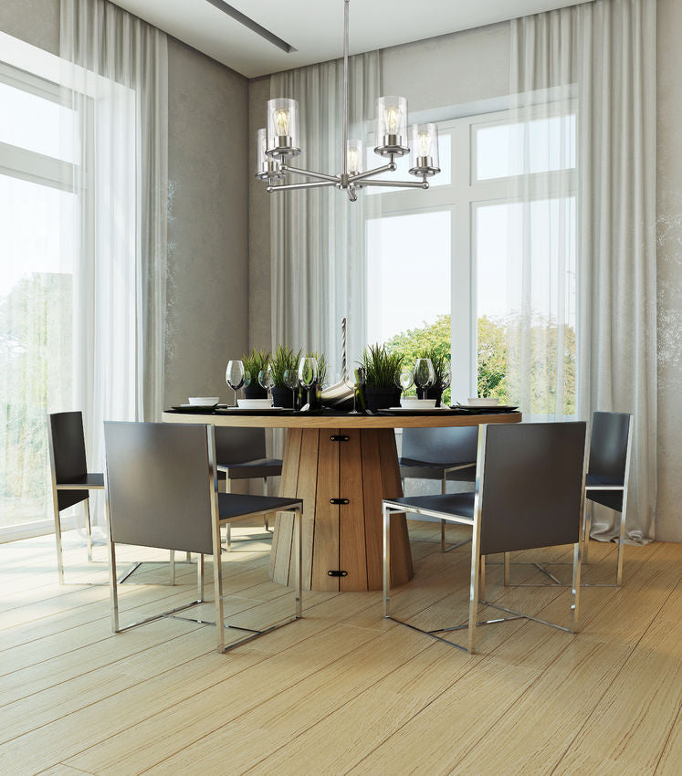 Z-Lite Canada - 742-5BN - Five Light Chandelier - Thayer - Brushed Nickel