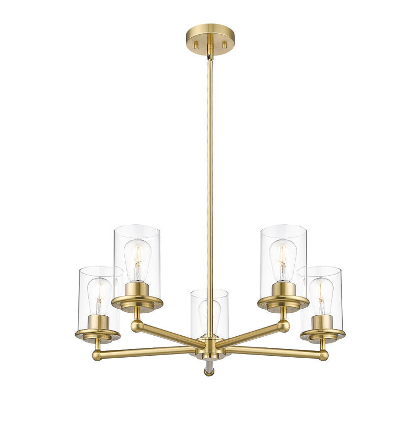 Z-Lite Canada - 742-5LG - Five Light Chandelier - Thayer - Luxe Gold
