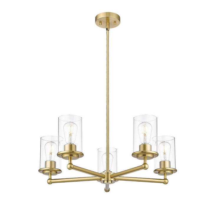 Z-Lite Canada - 742-5LG - Five Light Chandelier - Thayer - Luxe Gold