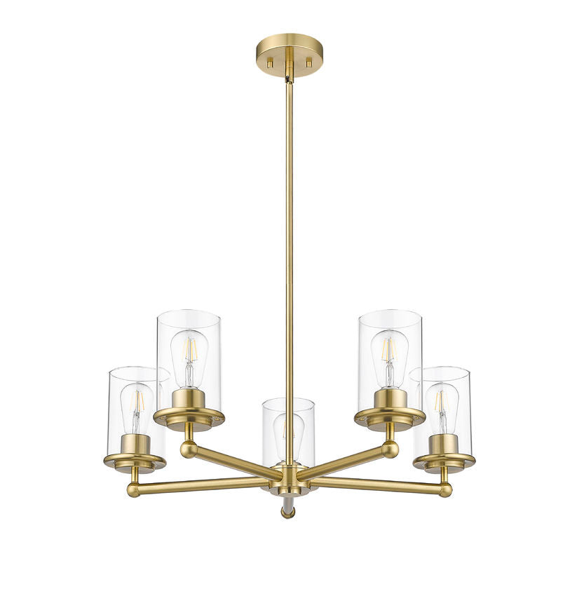 Z-Lite Canada - 742-5LG - Five Light Chandelier - Thayer - Luxe Gold