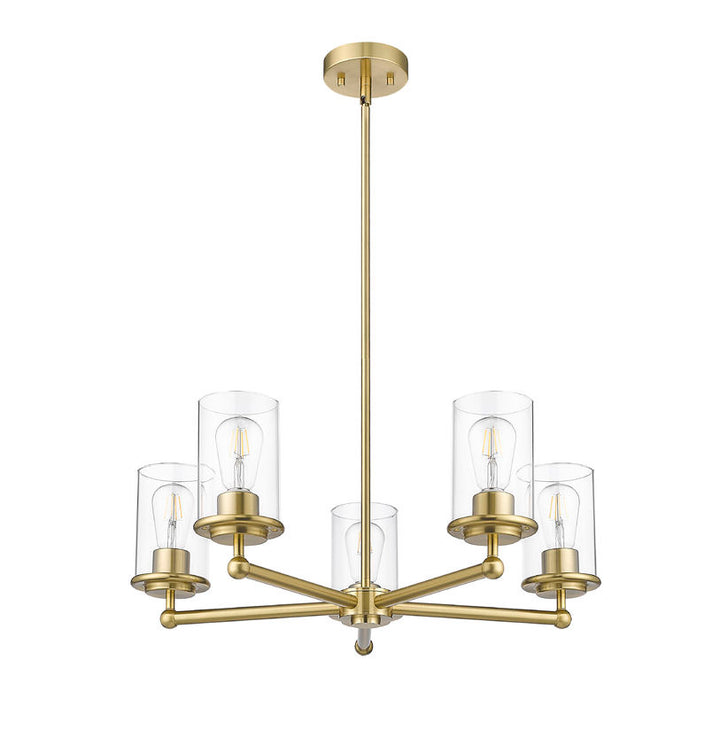 Z-Lite Canada - 742-5LG - Five Light Chandelier - Thayer - Luxe Gold