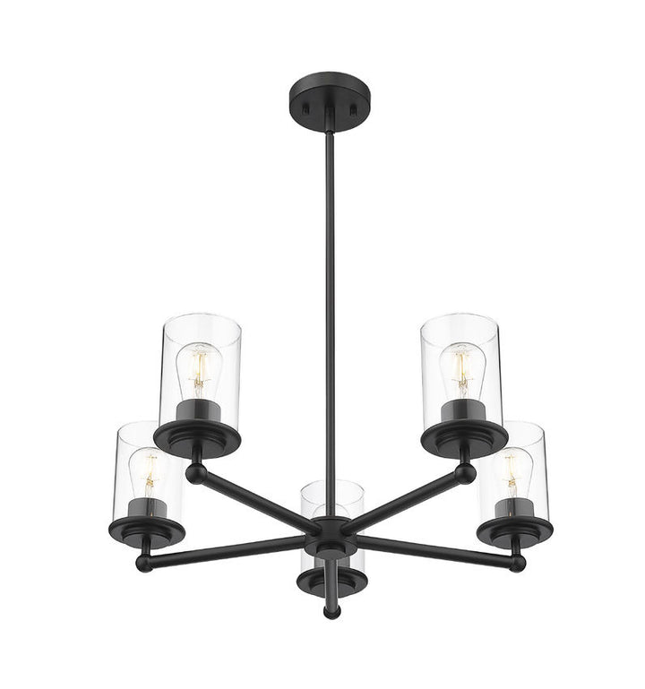 Z-Lite Canada - 742-5MB - Five Light Chandelier - Thayer - Matte Black