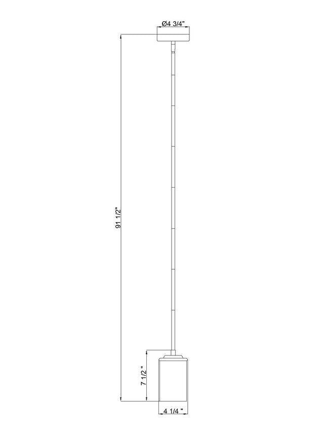 Z-Lite Canada - 742MP-BN - One Light Pendant - Thayer - Brushed Nickel