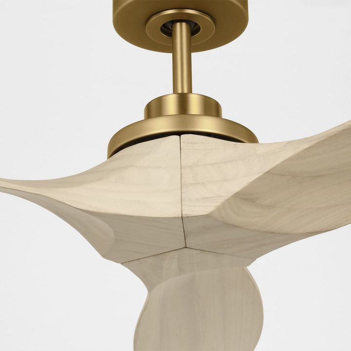 Visual Comfort Fan Canada - 3CLNSM52BBSWWO - 52"Ceiling Fan - Collins - Burnished Brass