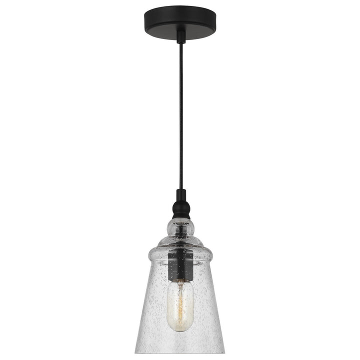 Generation Lighting Canada - P1449MBK - One Light Mini Pendant - Loras - Midnight Black