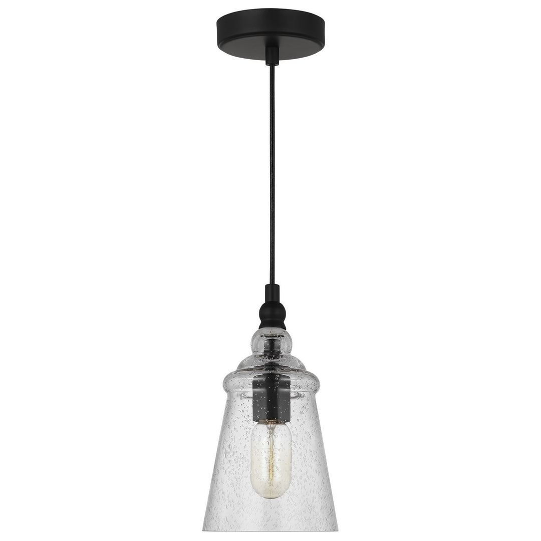 Generation Lighting Canada - P1449MBK - One Light Mini Pendant - Loras - Midnight Black
