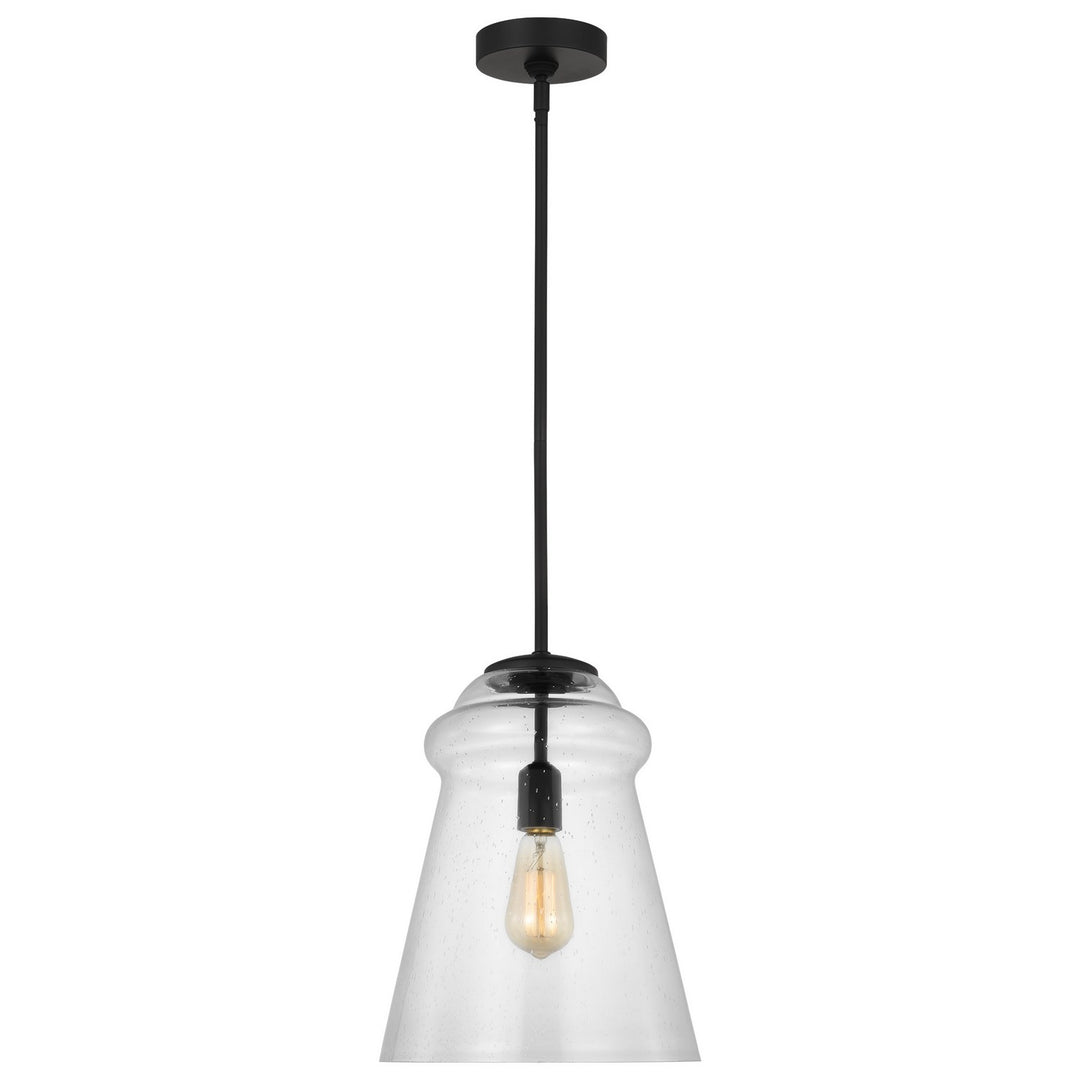 Generation Lighting Canada - P1459MBK - One Light Pendant - Loras - Midnight Black