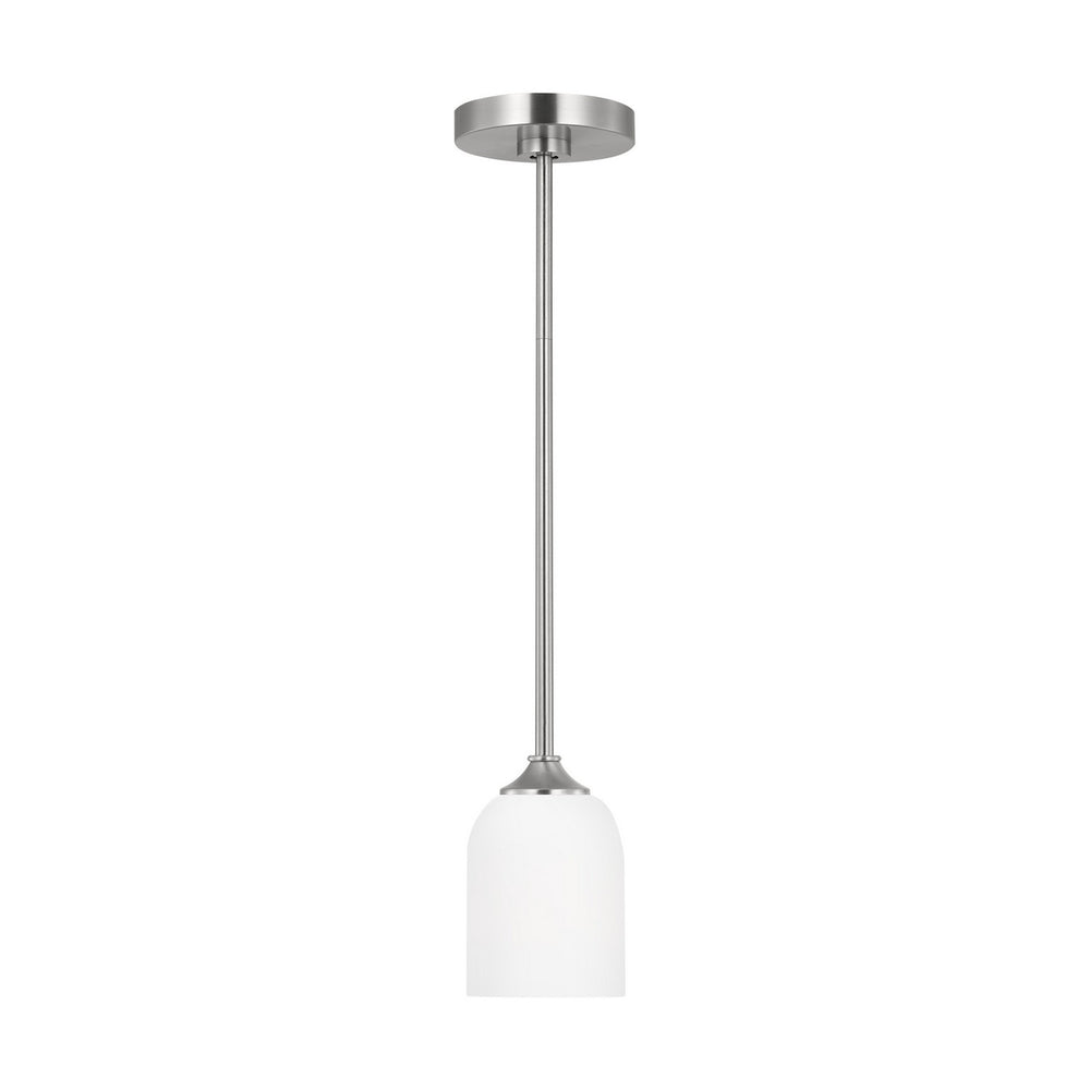 Generation Lighting Canada - GLP1021BS - One Light Mini Pendant - Emile - Brushed Steel