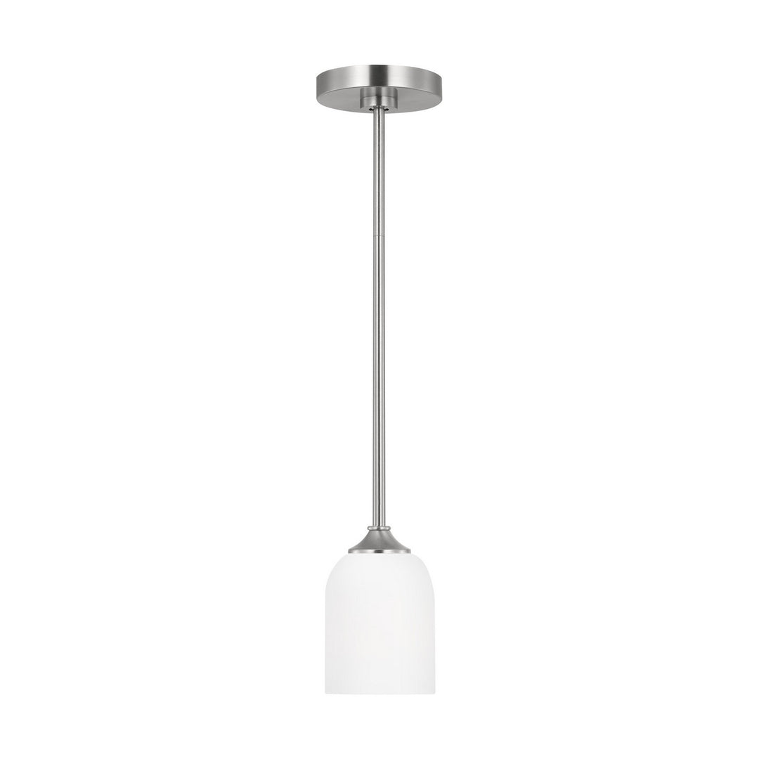Generation Lighting Canada - GLP1021BS - One Light Mini Pendant - Emile - Brushed Steel