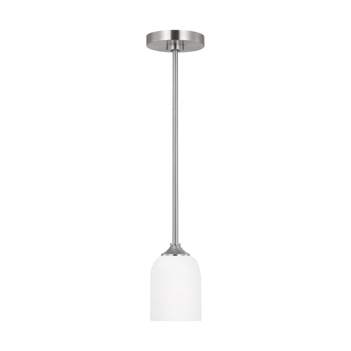 Generation Lighting Canada - GLP1021BS - One Light Mini Pendant - Emile - Brushed Steel