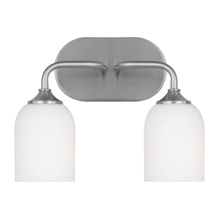 Generation Lighting Canada - GLV1022BS - Two Light Vanity - Emile - Brushed Steel