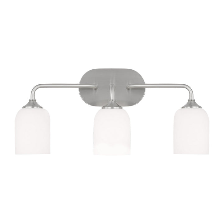 Generation Lighting Canada - GLV1023BS - Three Light Vanity - Emile - Brushed Steel