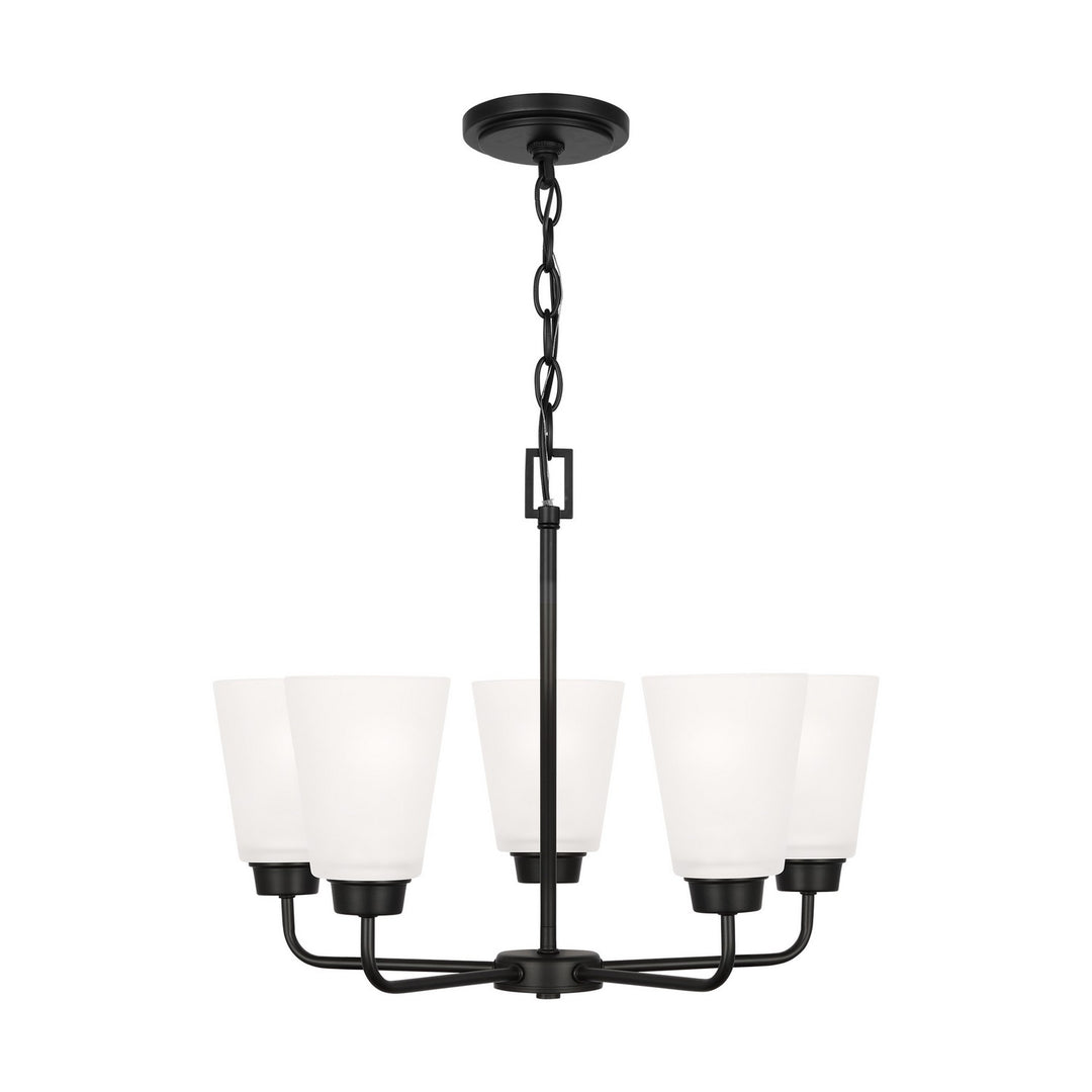 Generation Lighting Canada - 3115205-112 - Five Light Chandelier - Kerrville - Midnight Black