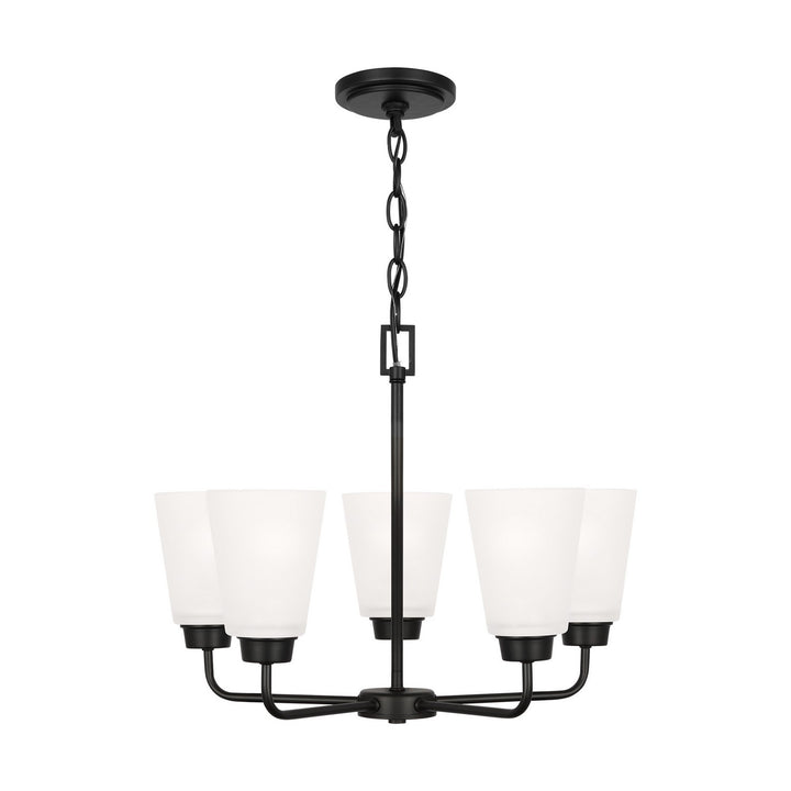Generation Lighting Canada - 3115205-112 - Five Light Chandelier - Kerrville - Midnight Black