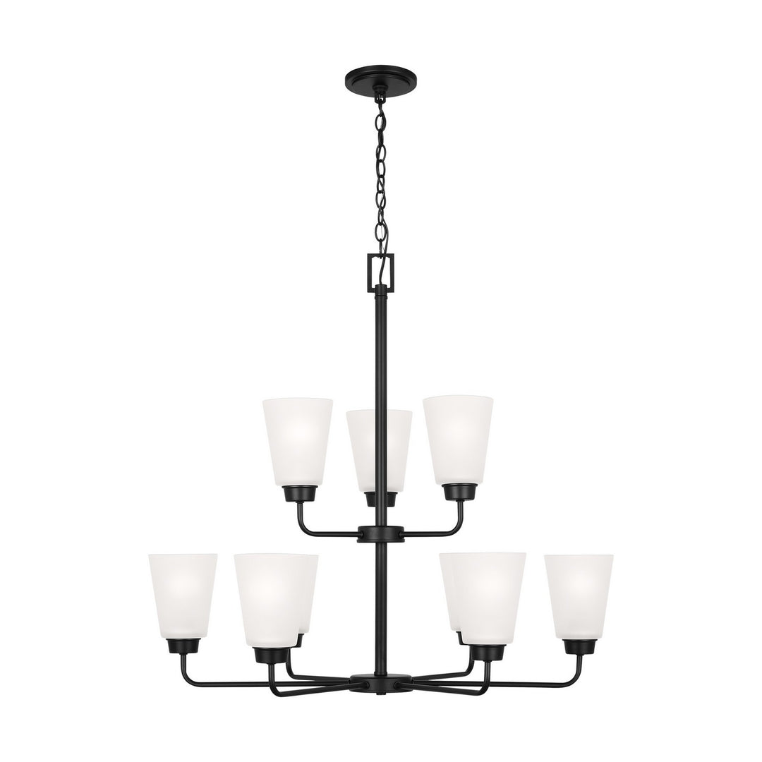 Generation Lighting Canada - 3115209-112 - Nine Light Chandelier - Kerrville - Midnight Black