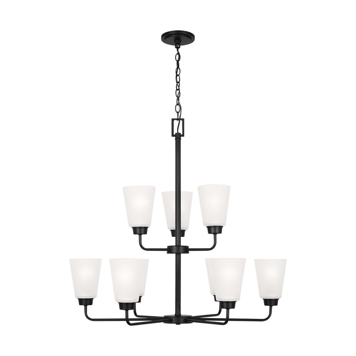 Generation Lighting Canada - 3115209-112 - Nine Light Chandelier - Kerrville - Midnight Black