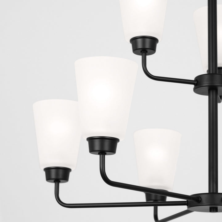 Generation Lighting Canada - 3115209-112 - Nine Light Chandelier - Kerrville - Midnight Black