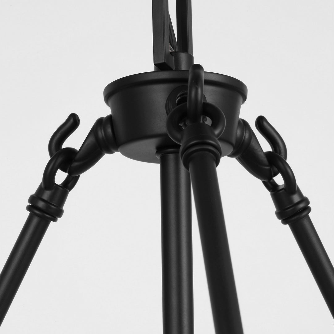 Generation Lighting Canada - 6615203-112 - Three Light Pendant - Kerrville - Midnight Black