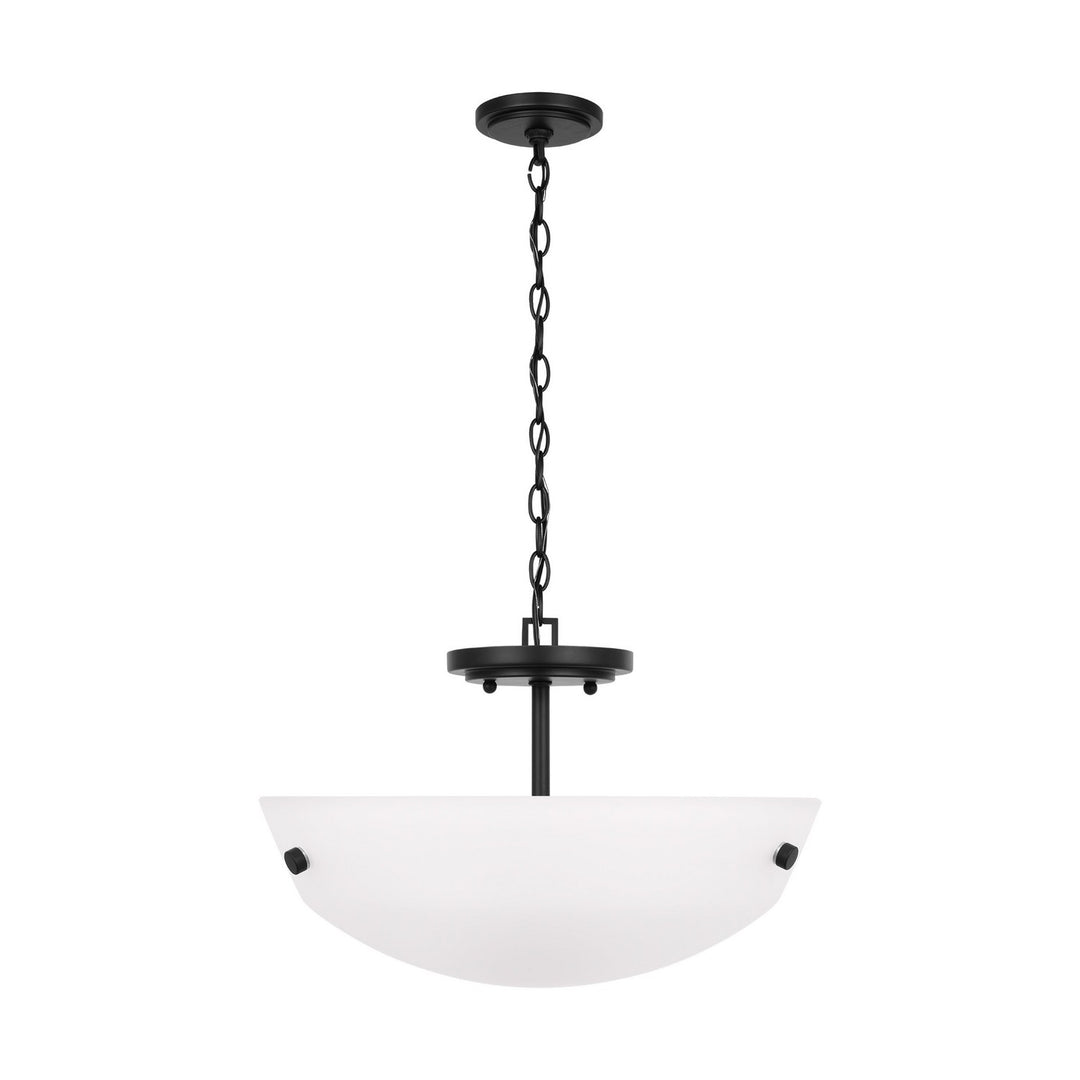 Generation Lighting Canada - 7715202-112 - Two Light Semi-Flush Convertible Pendant - Kerrville - Midnight Black