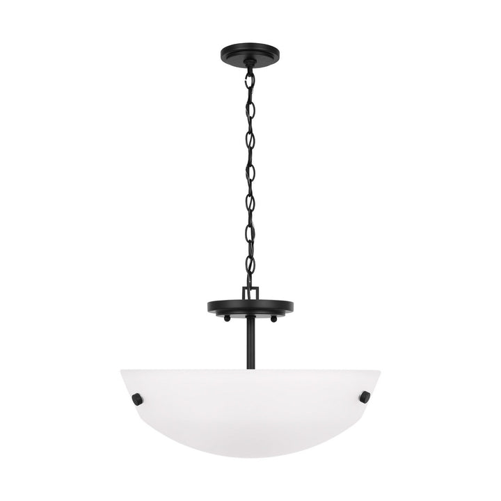 Generation Lighting Canada - 7715202-112 - Two Light Semi-Flush Convertible Pendant - Kerrville - Midnight Black