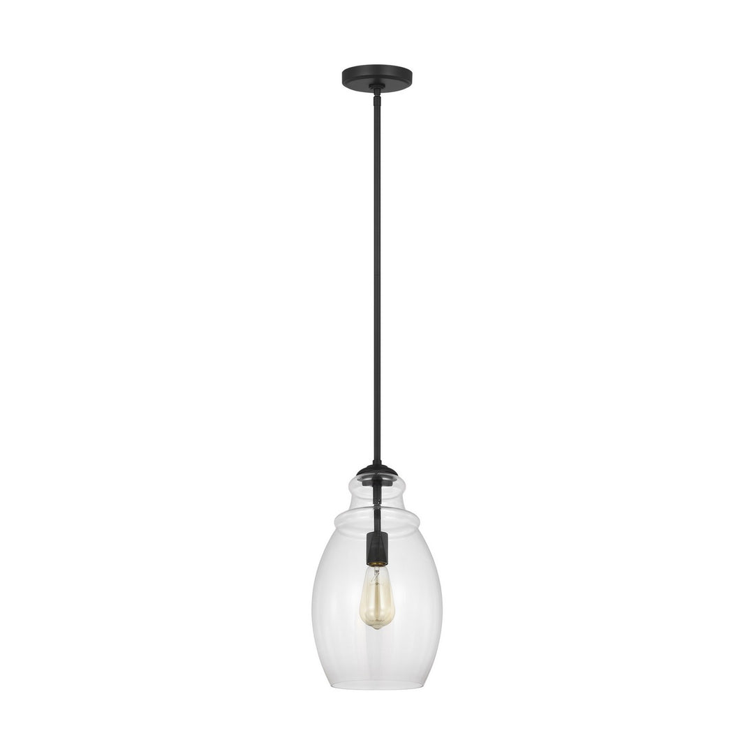 Generation Lighting Canada - P1484MBK - One Light Pendant - Marino - Midnight Black